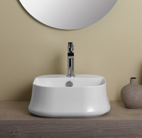 SIMAS Sharp Раковина 42х42 см, 1 отв., цвет: белый