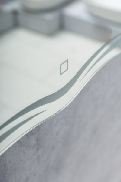 Зеркало с встроенным светильником и сенсорным выключателем SPC-OND-600-800-LED-TCH, 12W, 220-240V, 600x30x800 SPC-OND-600-800-LED-TCH