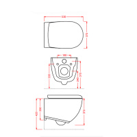 Artceram FILE 2.0  Унитаз подвесной безободковый 36х52 см, с креплениями, цвет: белый матовый