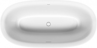 Ванна акриловая Duravit White Tulip 160x80 овальная, отдельностоящая