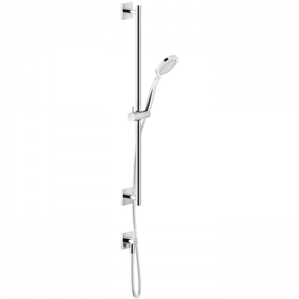 Gessi Rilievo Штанга в комплекте с душевой лейкой, шланг 1,50 м, вывод воды из стены, цвет: хром