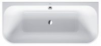 Ванна акриловая Duravit Happy D.2 180x80 овальная форма D, пристенная