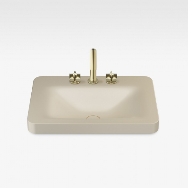 Armani Roca Baia Раковина 66x47 см, 3 отв., встраиваемая сверху, цвет: greige
