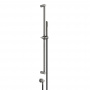 Gessi Shower316 Штанга в комплекте с душевой лейкой с легкой очисткой, шланг 1,50 м, вывод воды из стены, цвет: шлифованная сталь