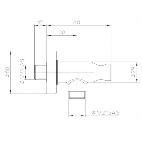 Bossini Держатель для ручной лейки, цвет: хром