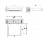 Gessi Rettangolo Каскадный излив для душа настенный, для монтажа с удаленным управлением, цвет: хром