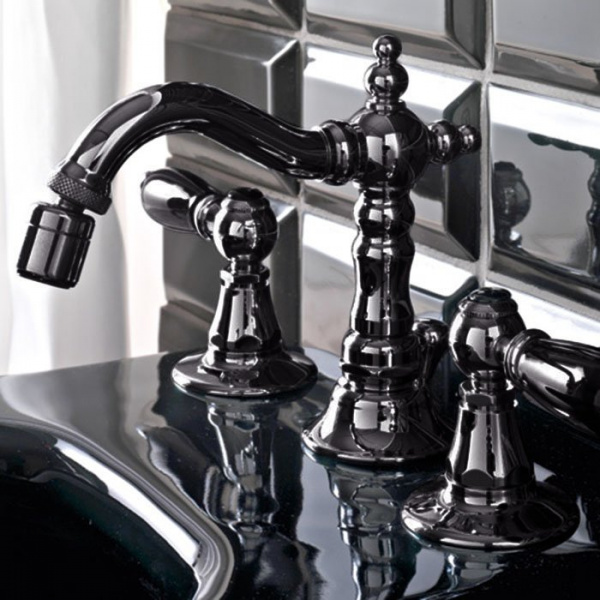 Sbordoni Livia Смеситель для биде на 3 отверстия, цвет: черный никель