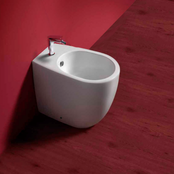 SIMAS Vignoni биде напольное высокое H=50см, 56х36,5см, с 1 отв. под смеситель, цвет: белый