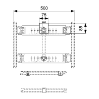 TECEbase Комплект для крепления модуля писсуара к стене, предназначен для установки в систему стального профиля TECE"