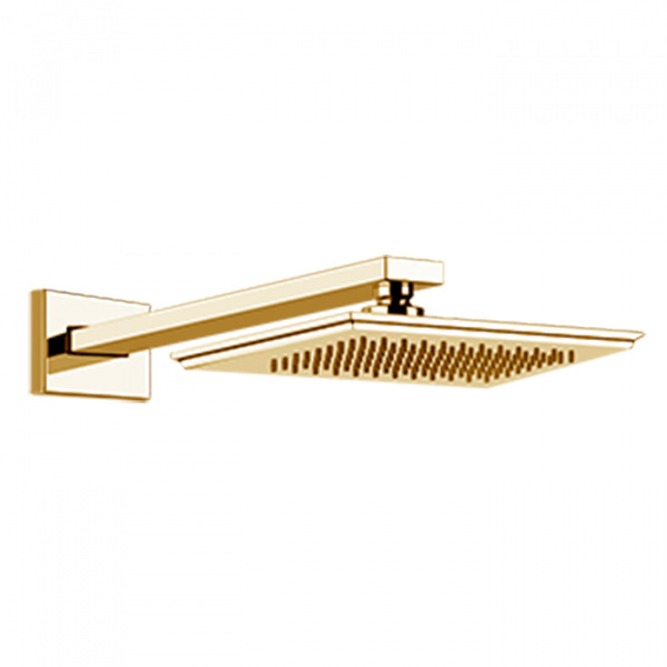 Gessi Eleganza Верхний душ для настенного крепления, цвет: шлифованное золото