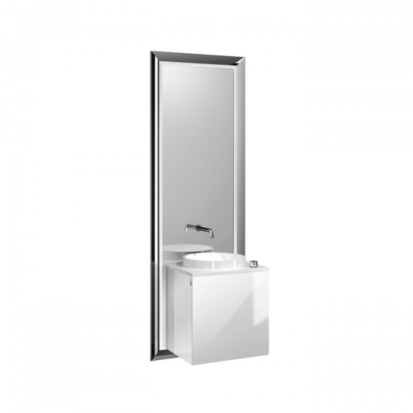 EMCO Touch 450 pure Комплект мебели с дверцей левый, цвет: черный/optiwhite