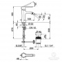 CISAL Cherie Смеситель однорычажный для биде на 1 отверстие с донным клапаном, цвет: хром