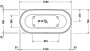 Ванна из искусственного камня DuraSolid® Duravit Luv 160x75 овальная, отдельностоящая