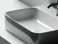 Умывальник AURA с 1 отверстием для смесителя, без перелива 600*470*135мм Ceramica Nova белый CN2001