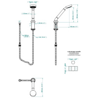 THG Bagatelle metal Ручной душ, 1 отв., цвет: хром