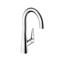 Hansgrohe Talis M51 Смеситель для кухни, на 1 отв однорычажный, поворотный излив 174мм, 1jet, h215мм, цвет: нержавейка