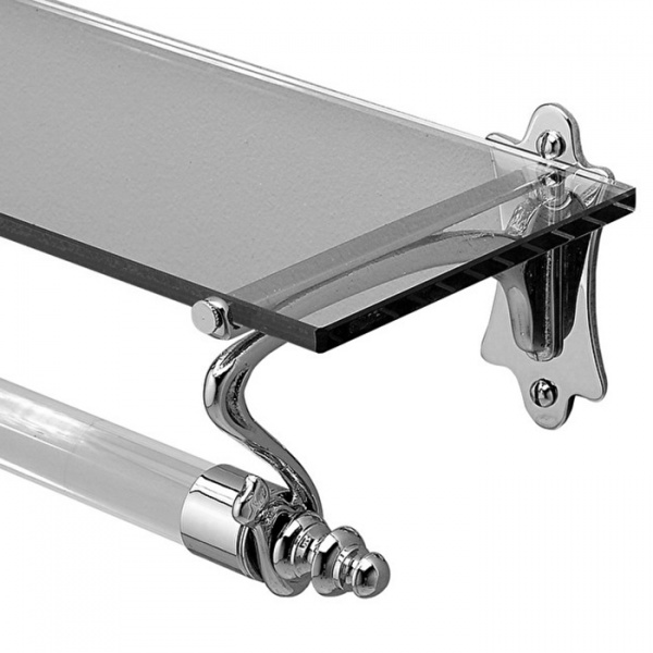 Devon&Devon Mayfair Полотенцедержатель с полочкой 55см., подвесной, цвет: хром