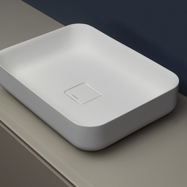 Antonio Lupi Bolo Раковина 54х40 см, без отв., накладная, цвет: белый