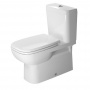 Duravit D-Code Унитаз моноблок 69.5х36см,, с отдельным бачком с механизмом слива хром), включая крепление, слив универсальный, цвет: белый