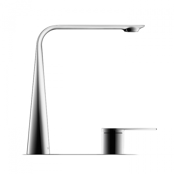 Duravit D.1 Смеситель  для раковины на 2 отв. высокий h=253мм, цвет: хром