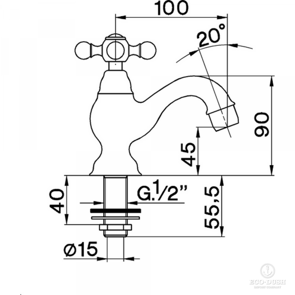 CISAL Arcana Ceramic Кран, цвет: хром