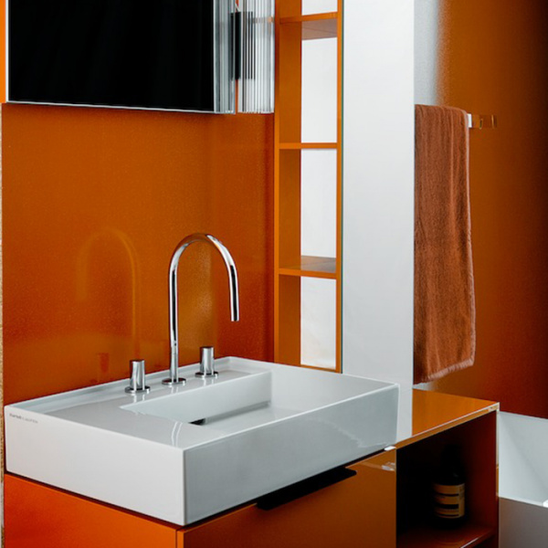 Laufen Kartell Раковина 60х46х12 см, 3 отв., цвет: белый