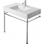 Duravit Vero Консоль металлическая 85x49см, с раковиной на 1 отв., цвет: белый/хром