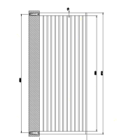 Gessi Rettangolo Полочка 60см широкая, подвесной, цвет: хром