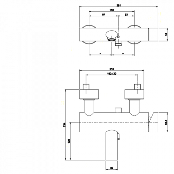 Gessi Ovale Смеситель для ванны без душевого комплекта, с автоматическим переключателем ванна/душ, цвет: хром
