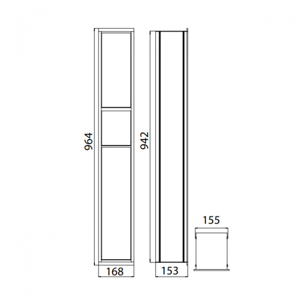 EMCO Asis 150 Модуль для унитаза встраиваемый, ершик, Держатель бумаги, шкаф с полкой, хром/белый ELS