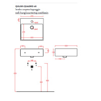 Artceram QUADRO Раковина 40x38 см, 1 отв., цвет: белый
