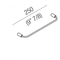 Agape Bucatini Держатель кухонного полотенца 25см., подвесной, цвет: хром
