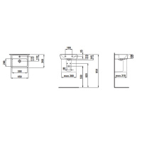 Laufen Pro Раковина мини 45х34х11,5 см, подвесная/накладная с 1 отв., цвет: белый