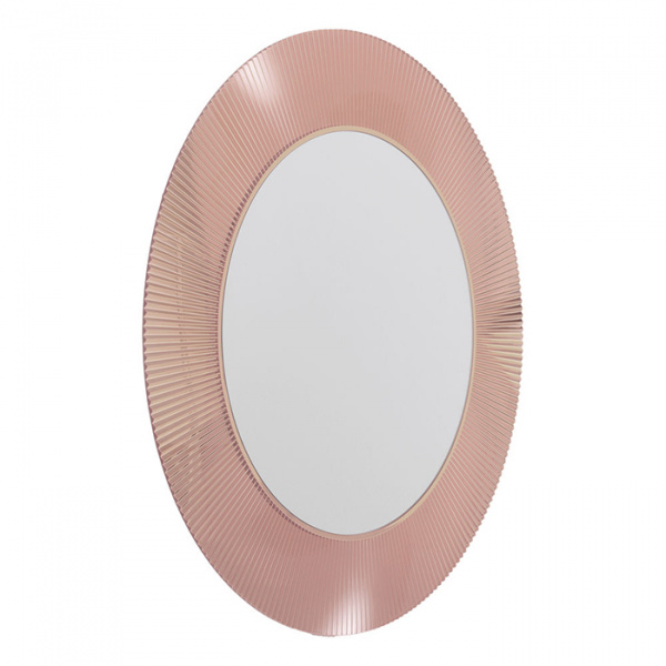 Laufen Kartell Зеркало круглое d=78см, настенное, без подсветки, цвет: пудровый розовый
