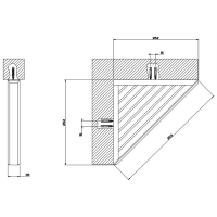 Gessi Eleganza Полочка-решетка угловая для ванны или душа, подвесной, цвет: хром