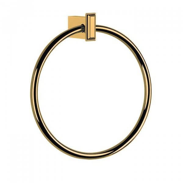 Gessi Eleganza Полотенцедержатель &quotкольцо&quot 22см., подвесной, цвет: золото