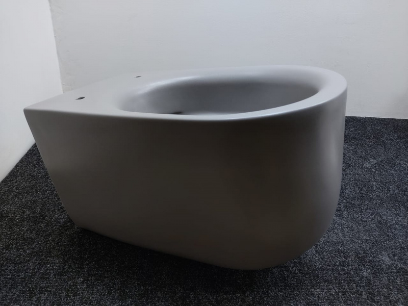 Kerasan Nolita Унитаз безободковый подвесной 55х35 см, с креплениями WB9N, цвет: FERRO MATT