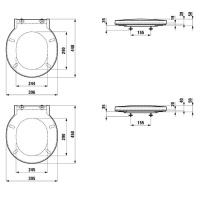 Laufen VAL Сиденье для унитаза 45x39.5x5см с микролифтом, цвет: белый