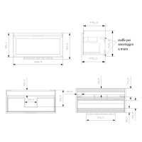EBAN Paola Комплект мебели с раковиной  101 см,  Цвет: Bianco Assolluto