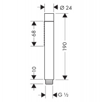Axor Starck Ручной душ с 2 режимами, цвет: шлифованное золото