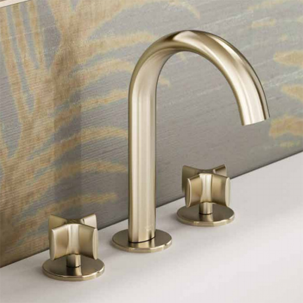 Armani Roca Baia Смеситель для раковины на 3отв., с донным клапаном, цвет: greige