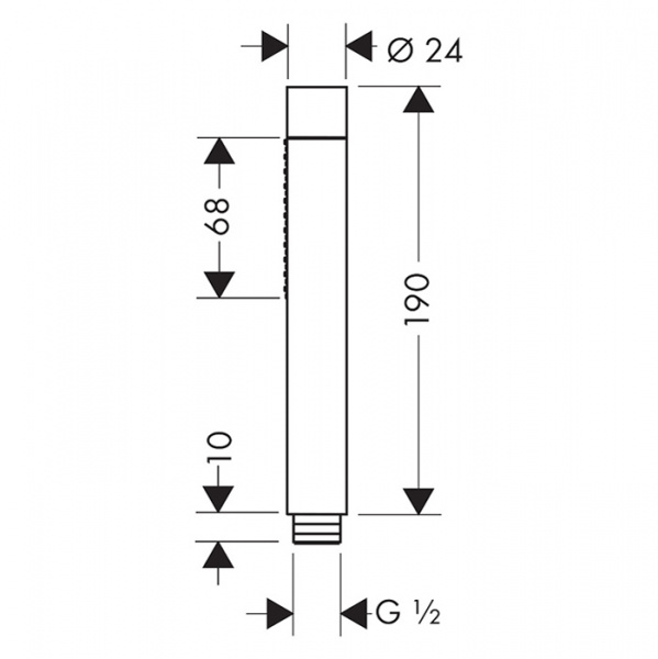 Axor Starck Ручной душ с 2 режимами, цвет: шлифованное золото