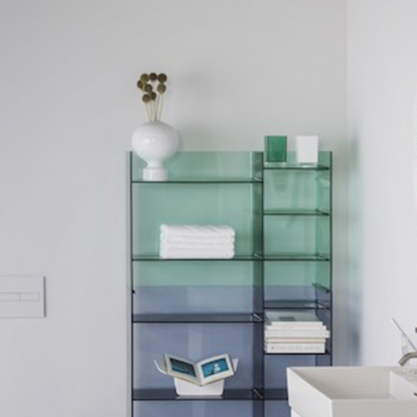 Laufen Kartell Стеллаж, 75х26х53см, пластик, цвет: изумрудный зеленый