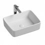 Умывальник чаша накладная прямоугольная Element 480*370*130мм Ceramica Nova белый 