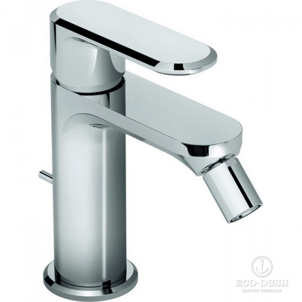 CISAL LineaViva Смеситель однорычажный для биде на 1 отверстие с донным клапаном, цвет:  хром