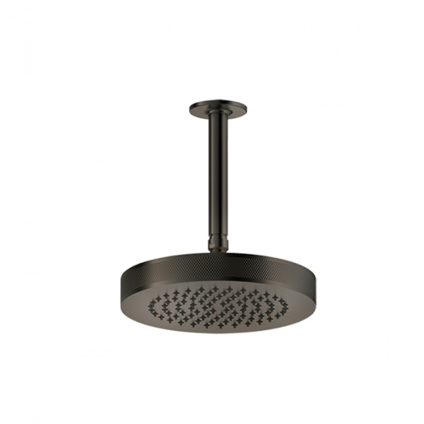 Gessi Inciso Shower Потолочная душевая головка шарнирная с защитойот известкового налёта на 1/2&quot,Ø200 мм, цвет: black XL