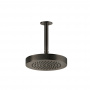 Gessi Inciso Shower Потолочная душевая головка шарнирная с защитойот известкового налёта на 1/2&quot,Ø200 мм, цвет: black XL
