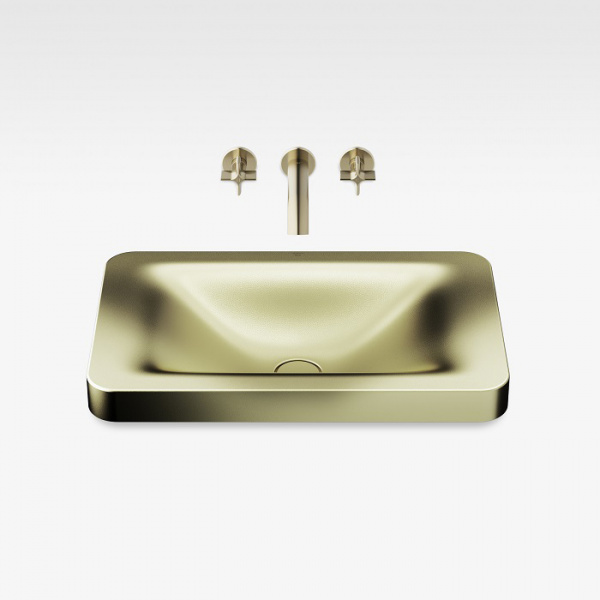 Armani Roca Baia Раковина 66x42 см, без отв., встраиваемая сверху, цвет: shagreen matt gold