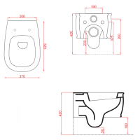 Artceram Atelier Унитаз подвесной, 52х37см, безободковый, с крепежом, цвет: белый матовый
