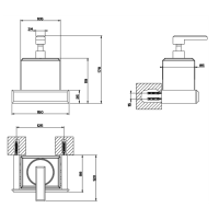 Gessi Eleganza Дозатор для жидкого мыла подвесной, цвет: хром/белый